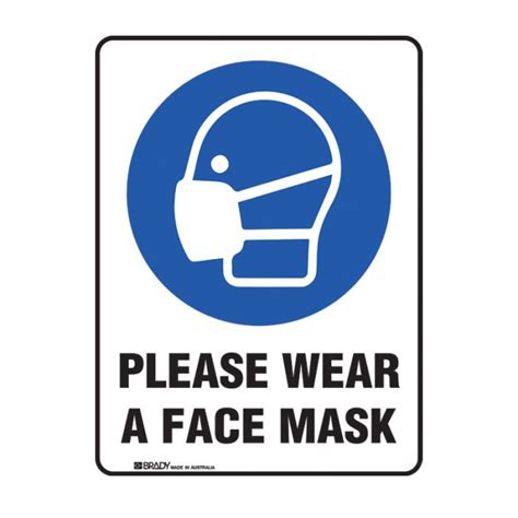 Please Wear a Face Mask Sign