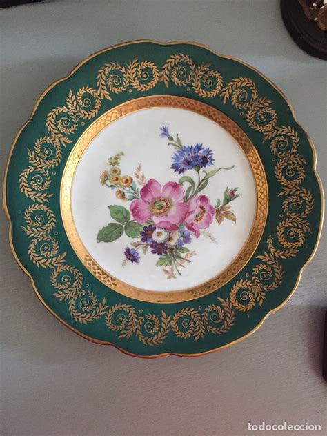 Plato Porcelana Limoges Motivo Floral Vendido En Venta Directa