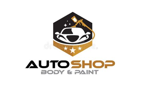 Plantilla De Diseño De Logotipo De Pinturas De Cuerpos De Auto