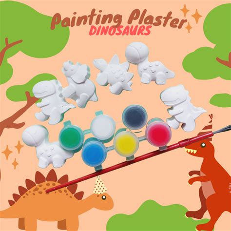 Painting Plaster Dinosaur Theme Souvenirs Gifts And Give Away Lazada PH