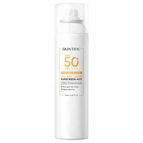 Skintific All Day Light Sunscreen Mist Spf 50 Pa 120ml Shopee Malaysia