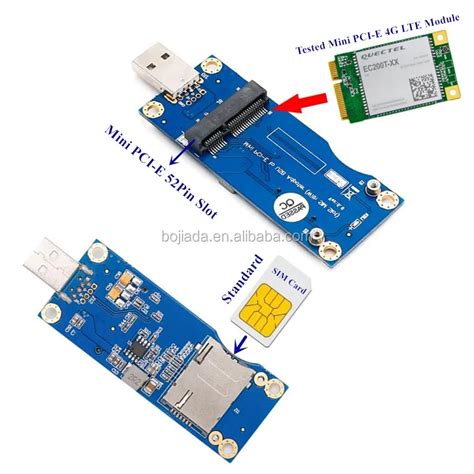 Mini Pci E Pin Mpcie To Usb Wireless Adapter Card With Sim Slot