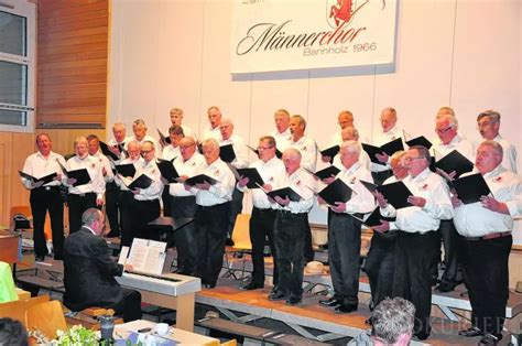 Weilheim Männerchor Bannholz hat seit 50 Jahre Freude am Singen