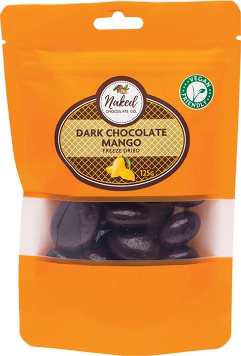 Naked Chocolate Co Freeze Dried Dark Chocolate Mango 125g Buy