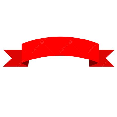 Red Ribbon Label Banner Transparent Red Ribbon Banner Png