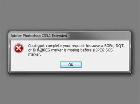 How To Fix SOFn DQT Or DHT JPEG Maker Is Missing Before A SOS