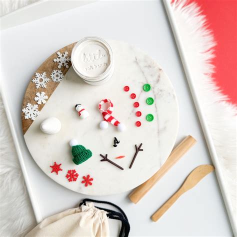 Mini Snowman Playdough Kit Build A Snowman Playdough Jar Christmas