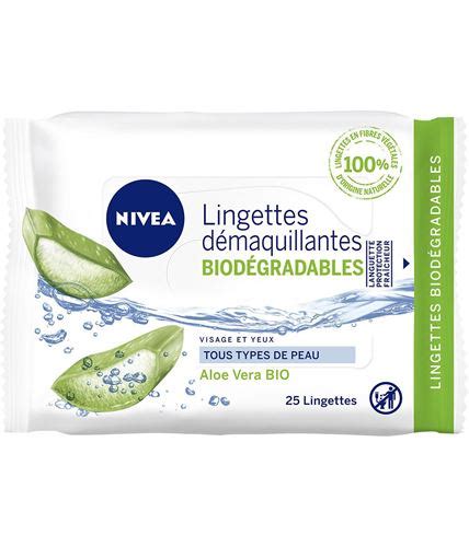 Lingettes D Maquillantes Biod Gradables Aloe Vera Bio Nivea