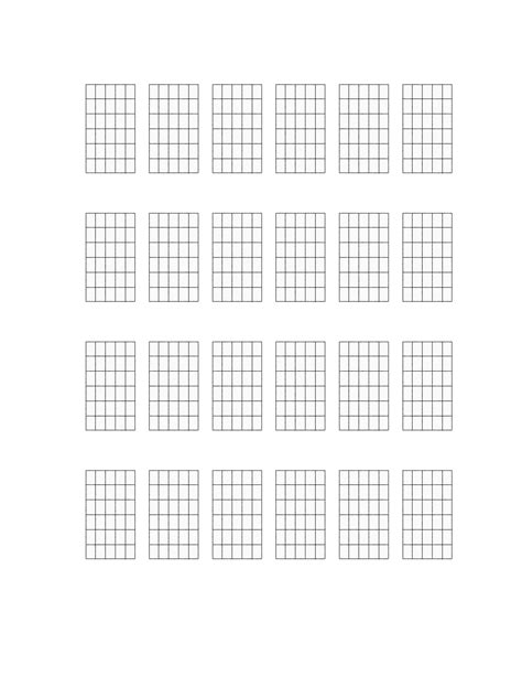 Guitar Chord Chart Template