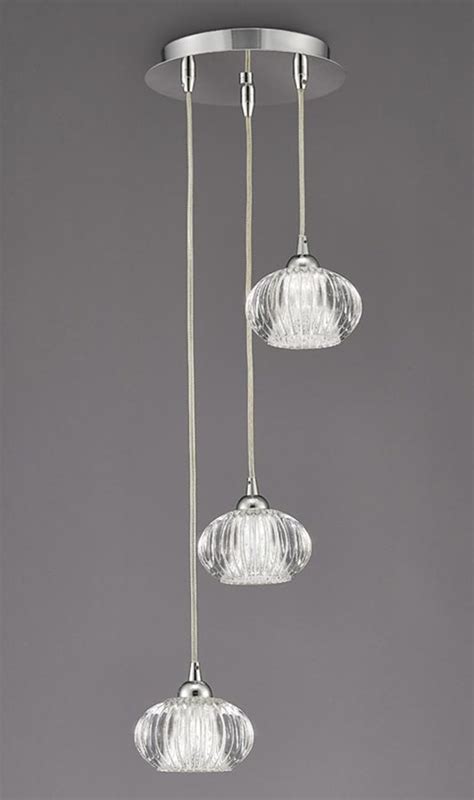 Rippled Glass Pendant Light Erigiestudio