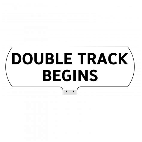 Double Track Sign Asheville District Feeds And Reproduction Signs