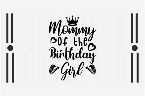 Mommy Of The Birthday Girl Svg Graphic By Svg Box · Creative Fabrica