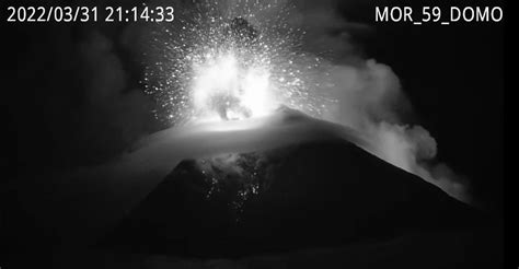 Sangay Mit Neuen Eruptionen Am 01 04 22 Vulkane Net Newsblog