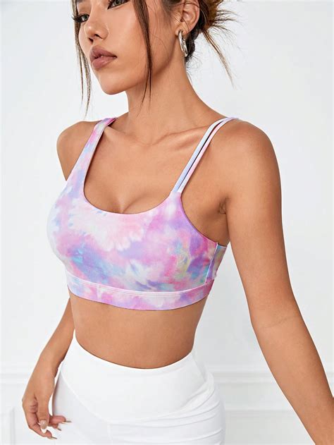 Yoga Trendy Top Deportivo Sin Mangas Con Cuello Asim Trico Y Dise O De