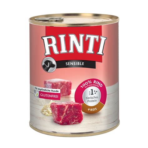 Rinti SingleFleisch Rind Und Reis 12 X 800 Gr