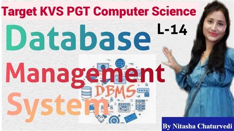 Dbms L Target Kvs Pgt Computer Science Nitasha Chaturvedi Youtube