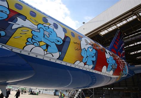 Brussels Airlines Présente Laerosmurf Une Case En Plus