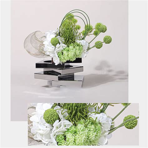 Geometric Vase - Metal - Ceramic - 4 Patterns - ApolloBox