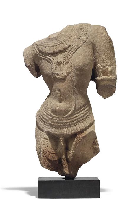 A Sandstone Male Torso Central India 12th Century Christies