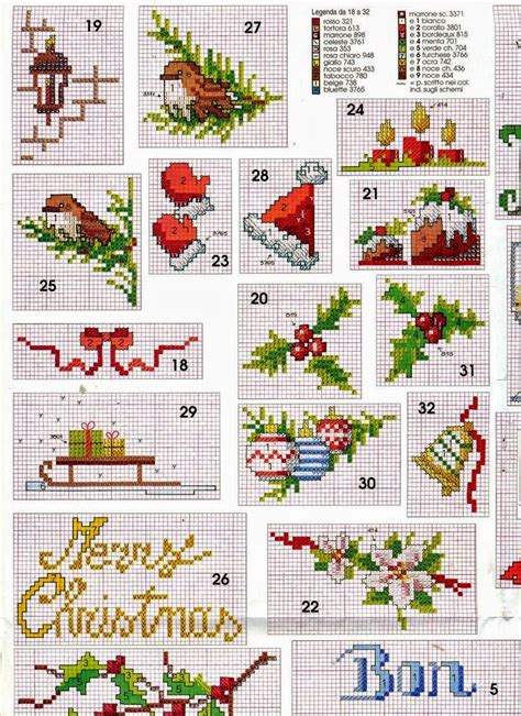 Piccoli E Facili Schemi A Punto Croce Dedicati Al Natale Schemi