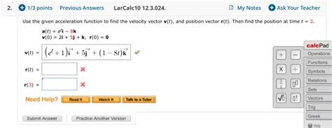 Solved Points Previous Answers Larcalc Chegg