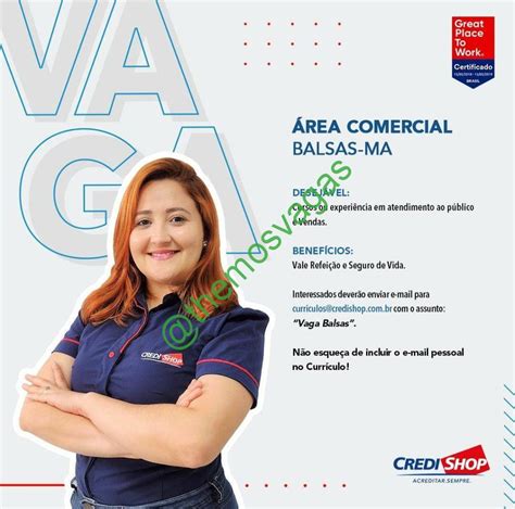 Rea Comercial Balsas Ma Vaga S Themos Vagas Empregos E