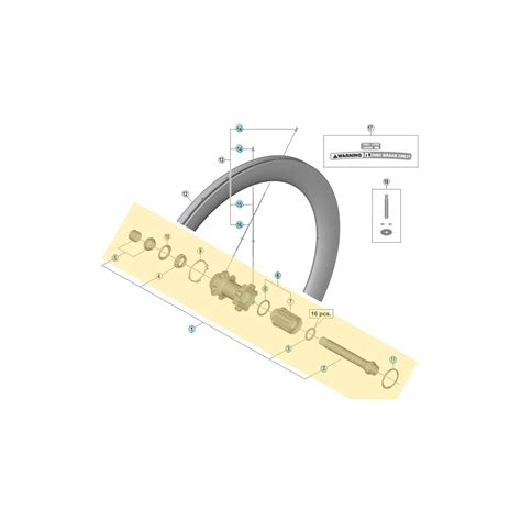 Axe Complet de Moyeu Arrière Shimano Dura Ace WH R9170 C60 TU R12