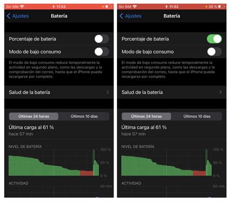 Cómo mostrar el porcentaje de batería en tu iPhone Applicantes