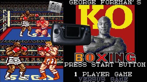 George Foremans KO Boxing Sega Game Gear C M Playthrough YouTube