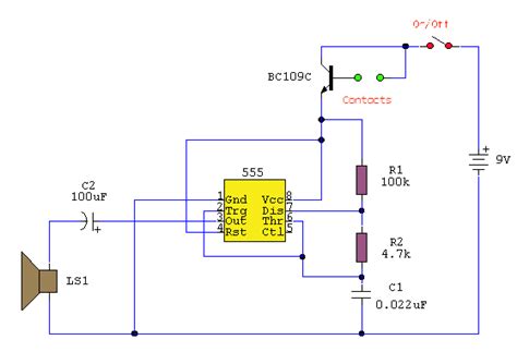 Water Activated Alarm Circuit Diagram Project Alarms And Security Related Schematics And