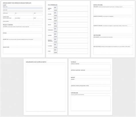 Free Design Brief Templates Smartsheet