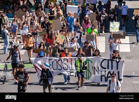 Los Ngeles Estados Unidos Rd De Sep De Los Manifestantes