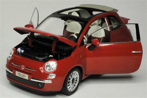 Fiat 500C Cabrio 2009 Perl Rot Met Norev 187705 In Der 1zu87