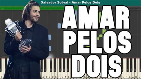 Amar Pelos Dois Piano Tutorial Free Sheet Music Salvador Sobral