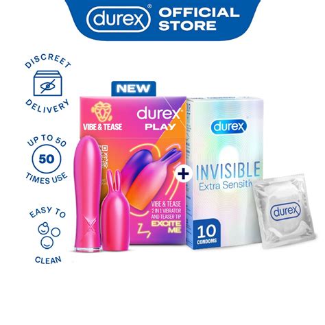 Durex Play In Vibrator Toy Durex Invisible Extra Sensitive