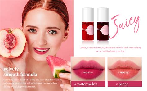 Bayfree Lip Tint Stain Set Lip Stain Long Lasting Waterproof