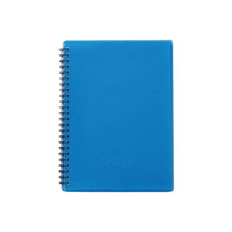 Carpeta De Espiral Pardo Fundas Studio Style Colores Azul