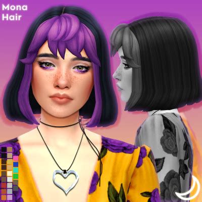 MONA HAIR BY IMVIKAI BASE GAME COMPATIBLE 24 EA SW Tumbex