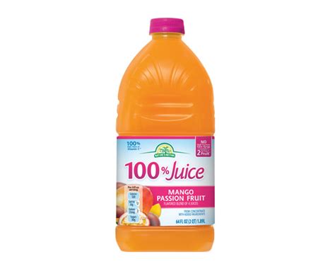 Mango Passion Or Mango Tangerine 100 Juice Natures Nectar Aldi Us