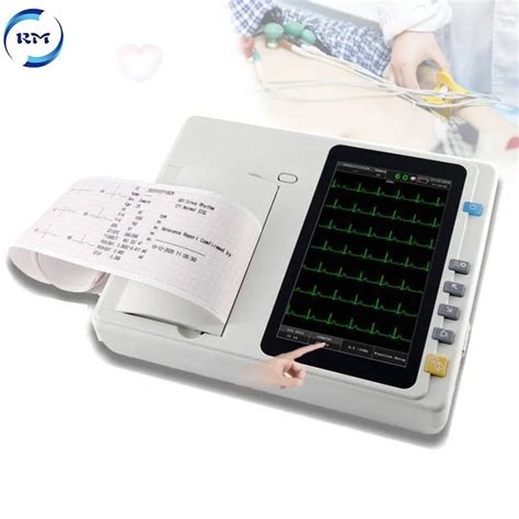 Portable Digital Touch Screen Analysis Electrocardiogram Channel Ekg