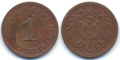 Kaiserreich Pfennig E Gro Er Adler Kupfer Sehr Sch N