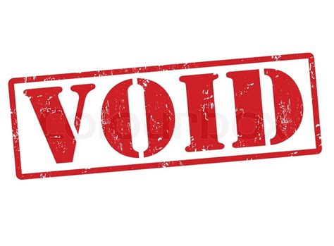 Void Stamp Stock Vector Colourbox