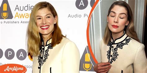 Gone Girl Rosamund Pike Looks Ethereal And Natural At 44 In Elegant