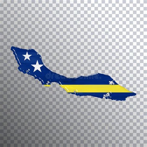 Bandera De Curacao Y Mapa De Fondo Transparente Stock De Ilustraci N