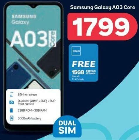 Samsung Galaxy A03 Core Offer At Pep