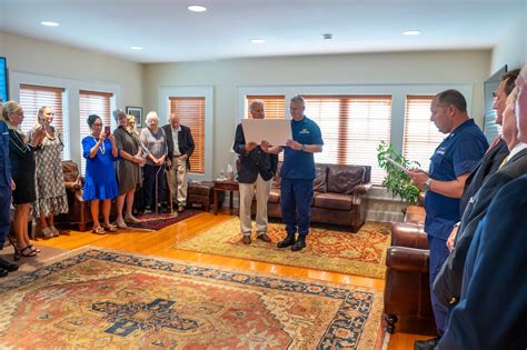 PHOTO RELEASE Coast Guard Presents Charleston Harbor Pilot With Public