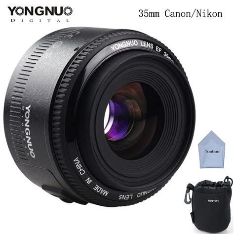 YONGNUO 35mm YN35mm F2 Lens 1 2 AF MF Wide Angle Fixed Prime Auto