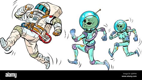 Alien Martian Cartoon Illustration Stock Vektorgrafiken Kaufen Seite