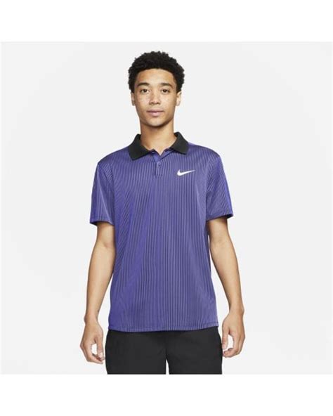 Nike Synthetic Court Dri Fit Adv Slam Tennis Polo In Purple For Men Lyst