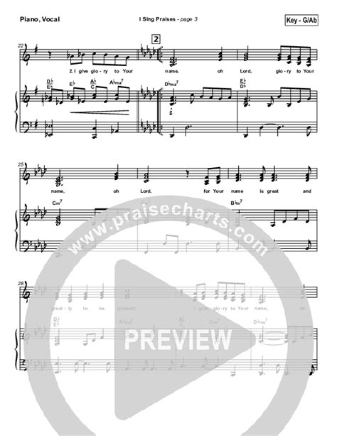 I Sing Praises Sheet Music Pdf Terry Macalmon Praisecharts